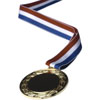 Gold medal on ribbon