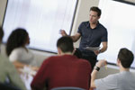 Man speaking to group